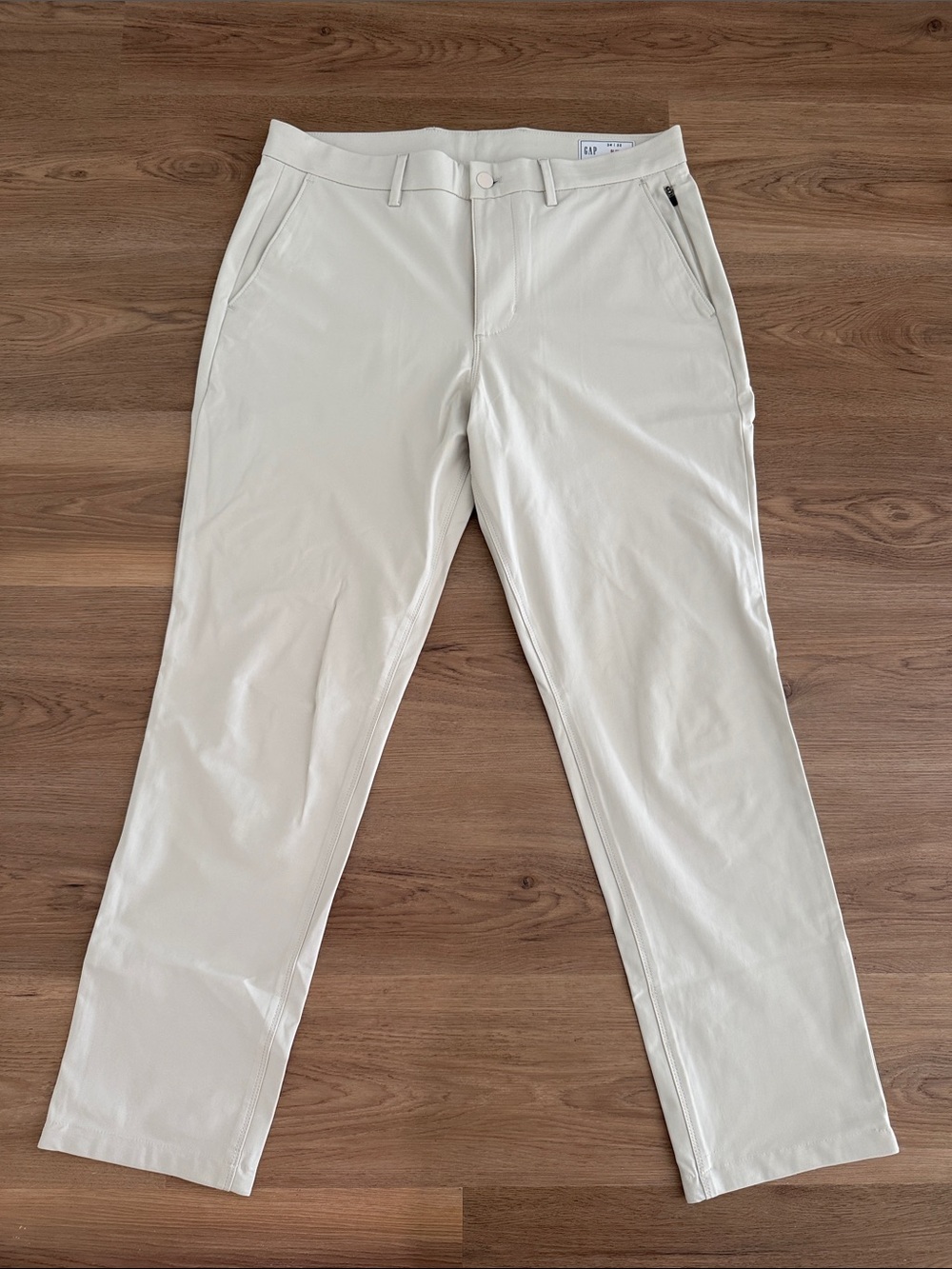 GAP Men's Cream Stretch Tech Chinos